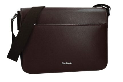 Pierre Cardin professional men's shoulder bag in real leather made in Italy - 1638 Frenzy