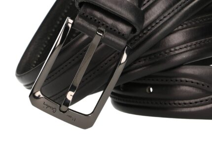 CINTURA UOMO PIERRE CARDIN CINTA IN PELLE CON IMPUNTURE MADE IN ITALY