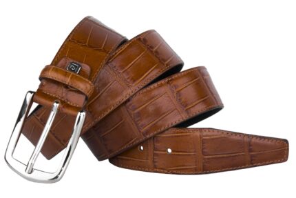 CINTURA UOMO PIERRE CARDIN CINTA IN PELLE CON IMPUNTURE MADE IN ITALY