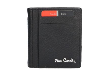 Tilak11 2990 Mini Vertical Men's Wallet With Underwire Banknote Clip Pierre Cardin