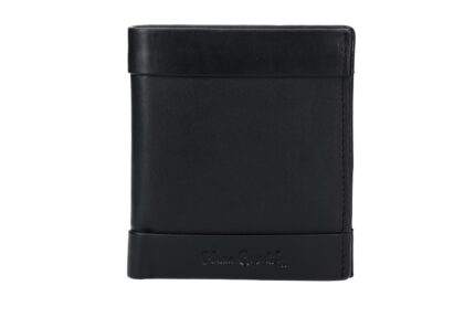 Tilak25 8813 Portafogliu Uomo In Pelle Modello Verticale Con Bottone Logo a Fuoco Pierre Cardin