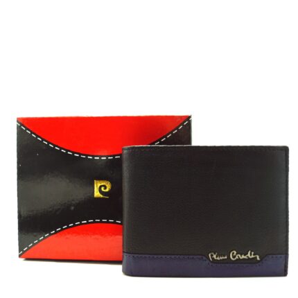 Tilak37 8806 Men's Wallets Horizontal Model Document Holder With Retina And Coin Purse Pierre Cardin Logo Metal