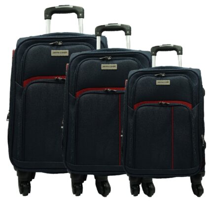Alice01 9501 Set Trolley 3 pcs In Tessuto Con Combinazione Esterna Pierre Cardin
