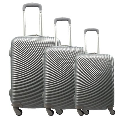 Ruian11 8077 Set Trolley 3 Pcs Rigido Design Innovativo Pierre Cardin