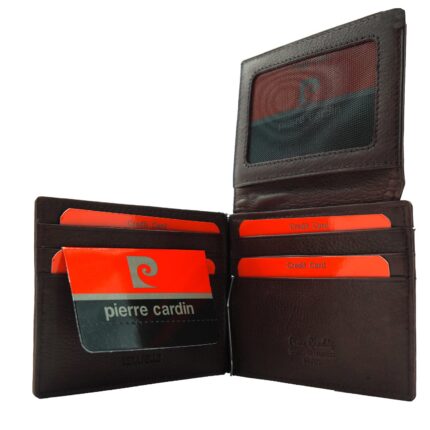 Pierre Cardin money clip wallet with integrated card holder, TILAK40 9 hot-stamped logo