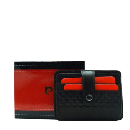 Tilak40 P02 Portafogli Uomo Portacarte Chiusura con Bottone Pierre Cardin