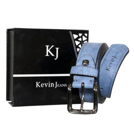 KEVIN JEANS MEN'S BELT WITH EMBROIDERY GENUINE LEATHER - ROB05 706