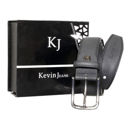 KEVIN JEANS MEN'S BELT DOUBLE EMBROIDERY GENUINE LEATHER - ROB05 YY708