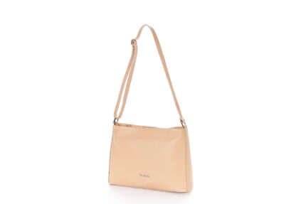 1815 Dollaro Vera Pelle Borsa Donna tracolla con Firma in Metallo Pierre Cardin Made in Italy