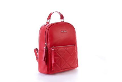 Savage 1817 Zaino Pierre Cardin Tasca Anteriore Trapuntata Vera Pelle Made in Italy