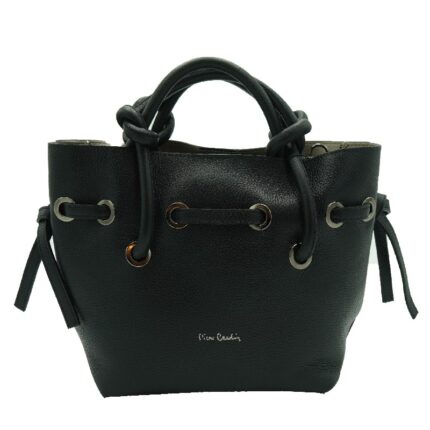 1791 Dollaro Borsa Con Anelli E Logo Laminato Pierre Cardin
