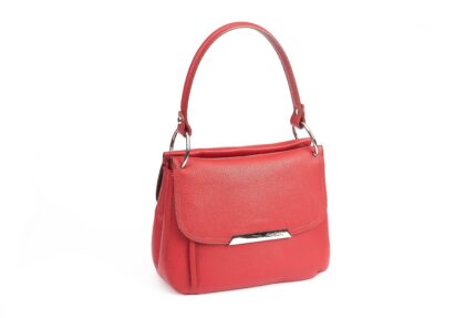 Borsa donna Pierre Cardin manico con anelli vera pelle made in Italy