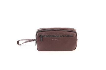 NPA 112 Pochette uomo Pierre Cardin con 3 tasche vera pelle made in Italy