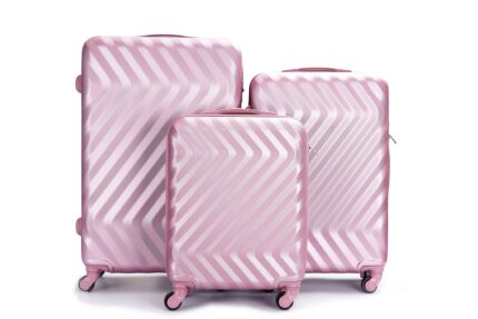 Trolley set 3 pz. Pierre Cardin rigido con quattro rotelle