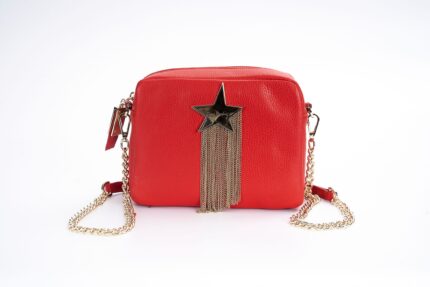 Borsetta Donna Pierre Cardin in vera pelle con logo su stella in metallo 1848 FRZ DOLLARO
