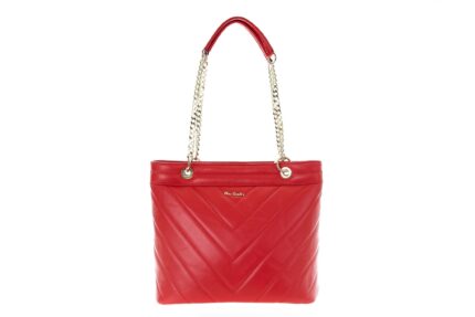 Borsa Pierre Cardin in vera pelle con manici a catena made in Italy 1867 SAUVAGE