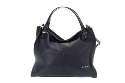 Borsa shopper morbida Donna Pierre Cardin in vera pelle made in Italy logo in metallo 55052 DOLLARO