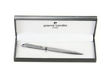 Penna con apertura a scatto con brillante blu