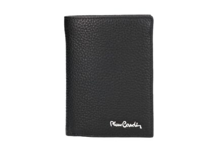 Men's dollar leather card holder with embossed Pierre Cardin logo TILAK11 8814