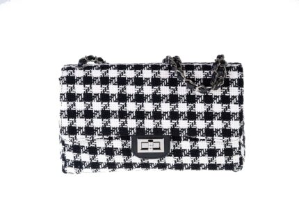 Mini Bag in cotone e pelle 1371 INTRECCIO