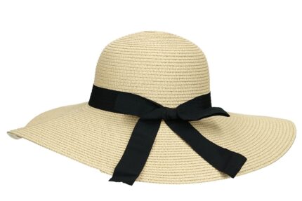 Cappello in paglia con fiocco ton sur ton 0525