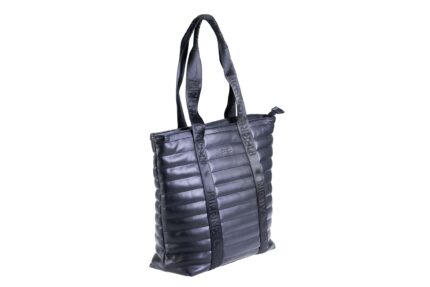 Shopper in ecopelle e manici in tela Pierre Cardin 23069ms138