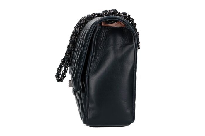 Quilted bag with leather and metal shoulder strap 1371 SAUVAGE - Image 2