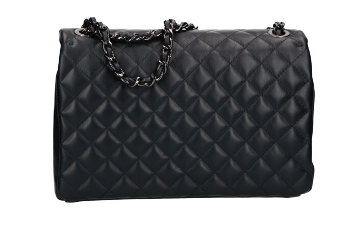 Quilted bag with leather and metal shoulder strap 1371 SAUVAGE - Image 3