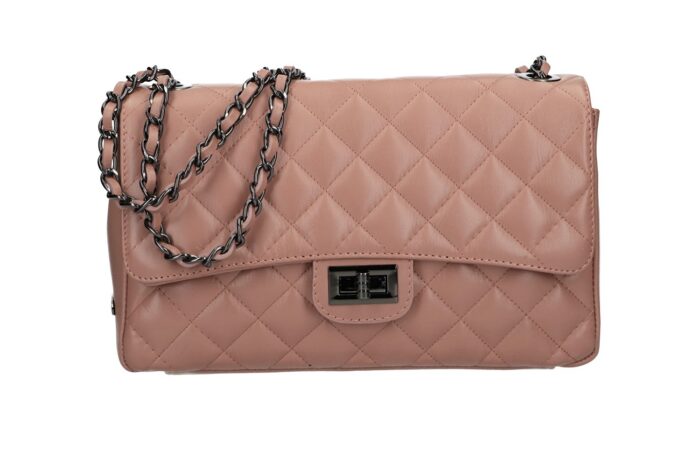 Quilted bag with leather and metal shoulder strap 1371 SAUVAGE - Image 5