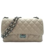 Quilted bag with leather and metal shoulder strap 1371 SAUVAGE - Image 8