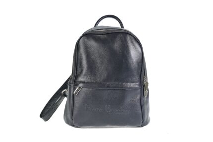 Zaino in vera pelle Pierre Cardin con logo in rilievo 55075 DOLLARO