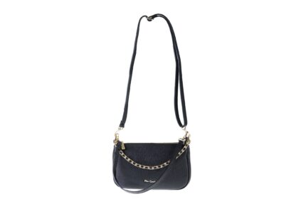 Pierre Cardin genuine leather bag with chain and shoulder strap - 1888 DOLLARO