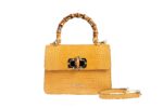 Bamboo handle bag P.Cardin - 1902 COCCO