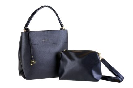 Borsa mancio ad intreccio e dettagli gold P.Cardin GN08 6255