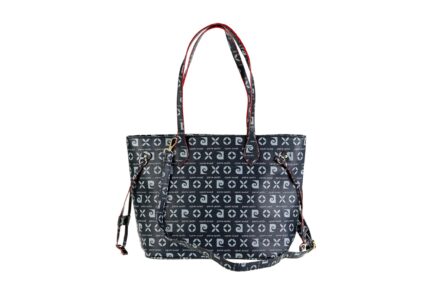 Tote model faux leather bag with double handle and shoulder strap print Pierre Cardin - 60512 GN06
