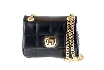 Quilted bag in genuine leather with double chain handle Pierre Cardin - 1956 FRZ SAVAGE