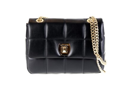 Quilted bag in genuine leather with double handle in chains Pierre Cardin - 1957 FRZ SAVAGE