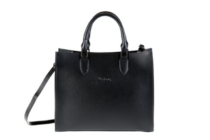 Shopper bag in genuine leather with double handle and shoulder strap Pierre Cardin - 21232