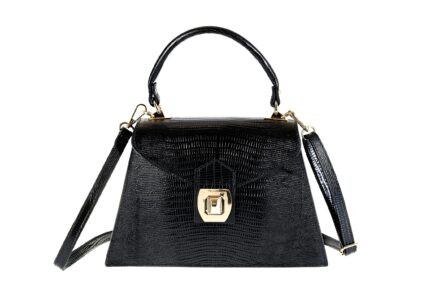 Genuine leather lizard model bag with handle Pierre Cardin - 1960 LUCERTOLINO