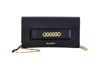 Genuine leather bag with ornamented band and shoulder strap Pierre Cardin - 1963 FRZ DOLLARO