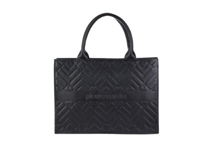 Genuine leather shopper bag with Pierre Cardin print - 1937 SAUVAGE
