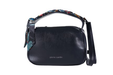 Handbag with woven scarf including eco-leather shoulder strap Pierre Cardin - LONG13 1006