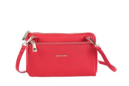 Pierre Cardin eco-leather double zip shoulder bag - MS154 86575