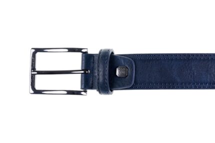 Leather belt with double A. Basile embroidery - 2032 GG19