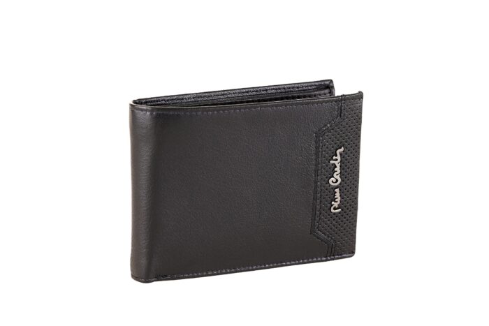 Men's wallet with stitched edge and Pierre Cardin metal logo - Tilak99 8824 - Image 1