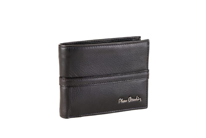 Men's wallet with stitched edge and Pierre Cardin metal logo - Tilak108 8805 - Image 1