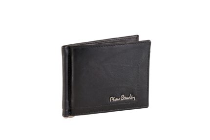 Men's wallet with stitching and metal logo and money clip Pierre Cardin - Tilak103 8858