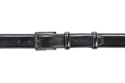 Genuine leather belt with double stitching PIERRE CARDIN - GG01 140221