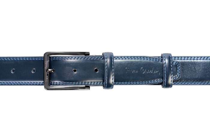Genuine leather belt with double stitching PIERRE CARDIN - GG01 140221 - Image 4