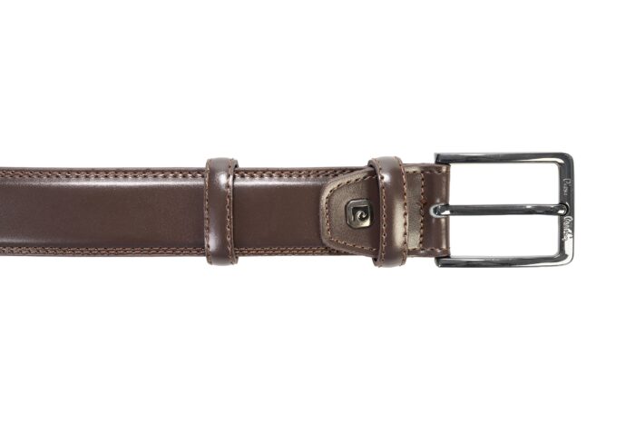 Genuine leather belt with double stitching PIERRE CARDIN - GG01 140221 - Image 5